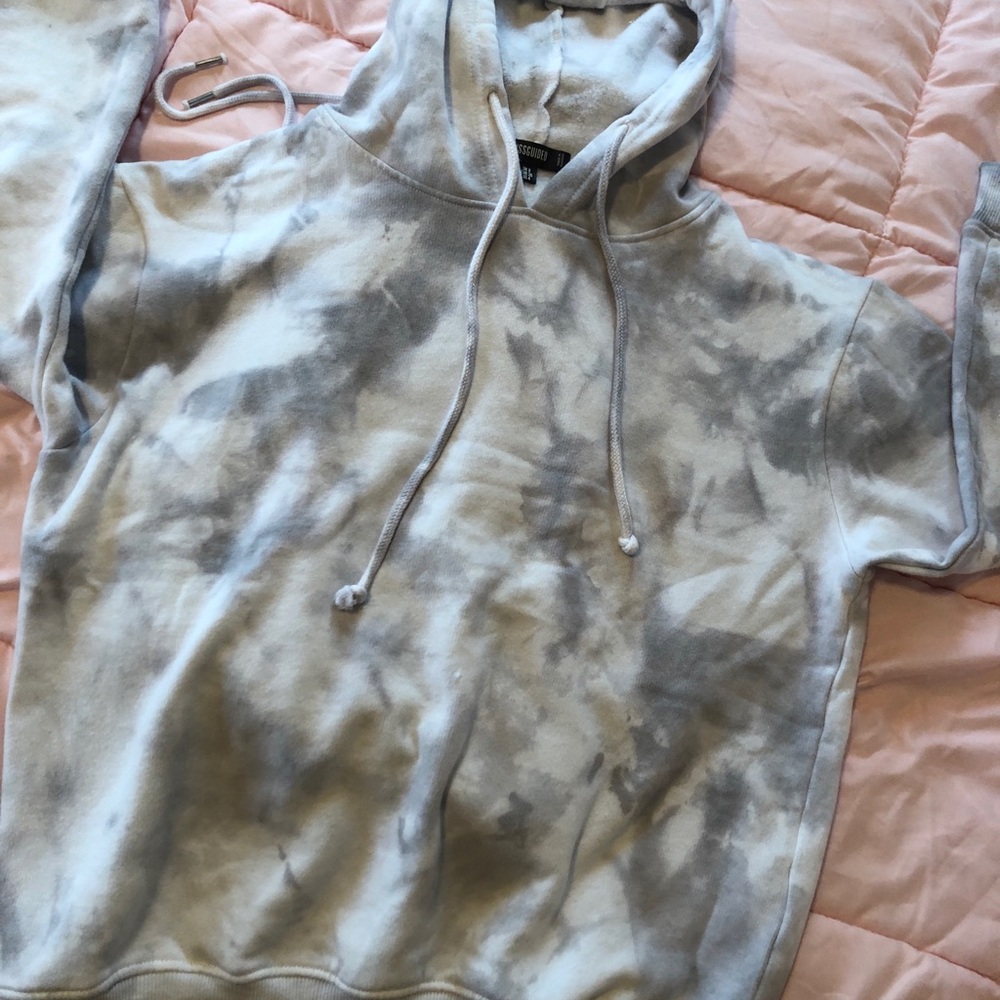 Grey tie dye set